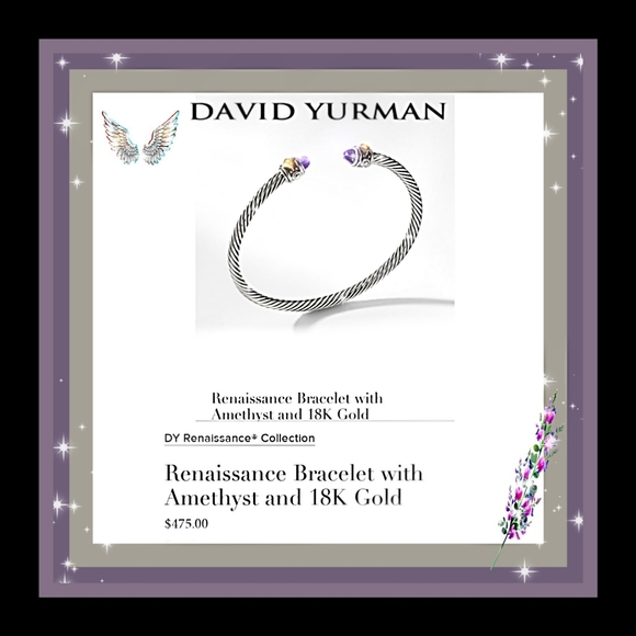 🔱DAVID YURMAN NEW! AUTH AMETHYST RENAISSANCE🔱M - Picture 2 of 8